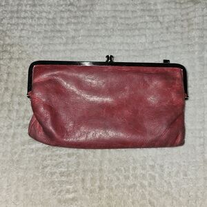 HOBO Elegant Red Leather Clutch